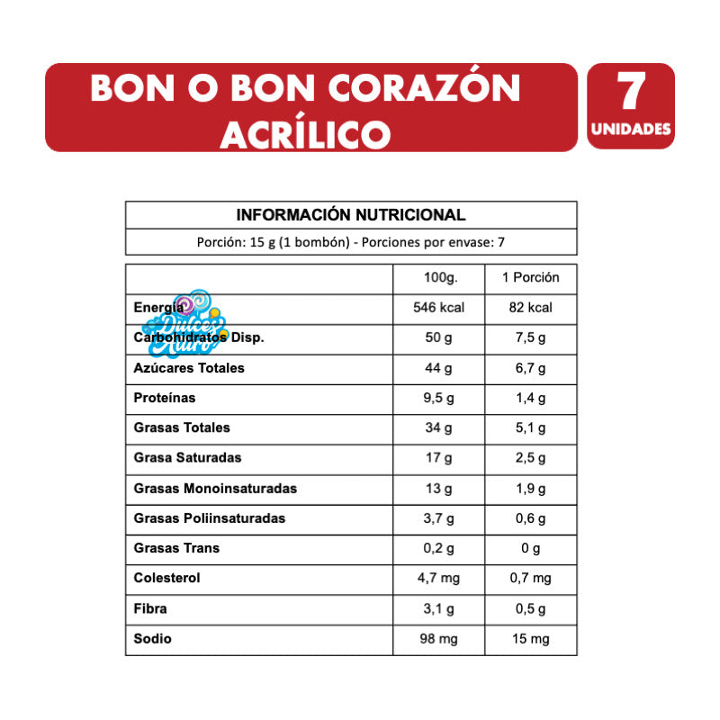 Bon O Bon - Caja Acrílica En Forma De Corazón Para Regalo