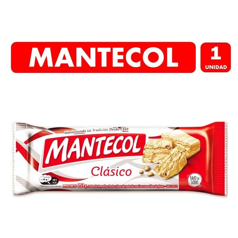 Barra De Mantecol 250 Grs - Libre De Gluten