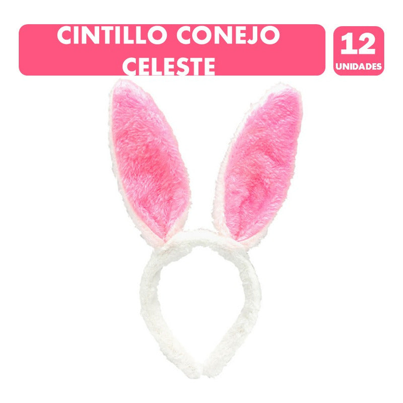 Orejas De Conejito De Pascua Rosadas (pack De 12 Unidades)