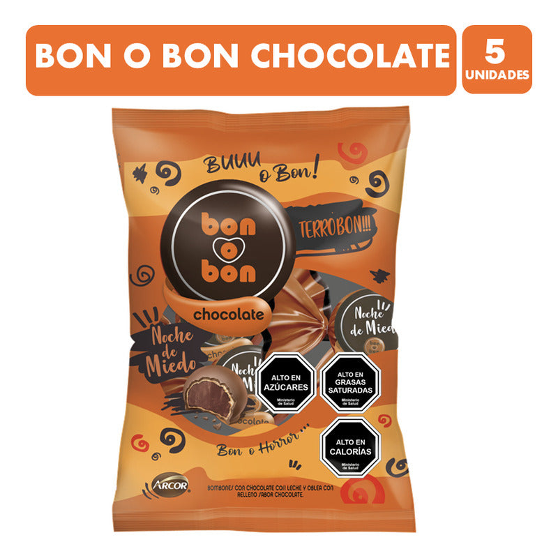 Bon O Bon Especial Halloween Sabor Chocolate - Bolsa 5 Uni