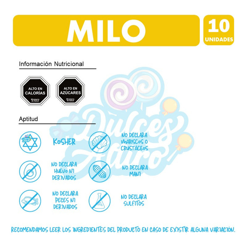 Cereal Milo Sabor Chocolate De Nestle (pack Con 10 Unidades)