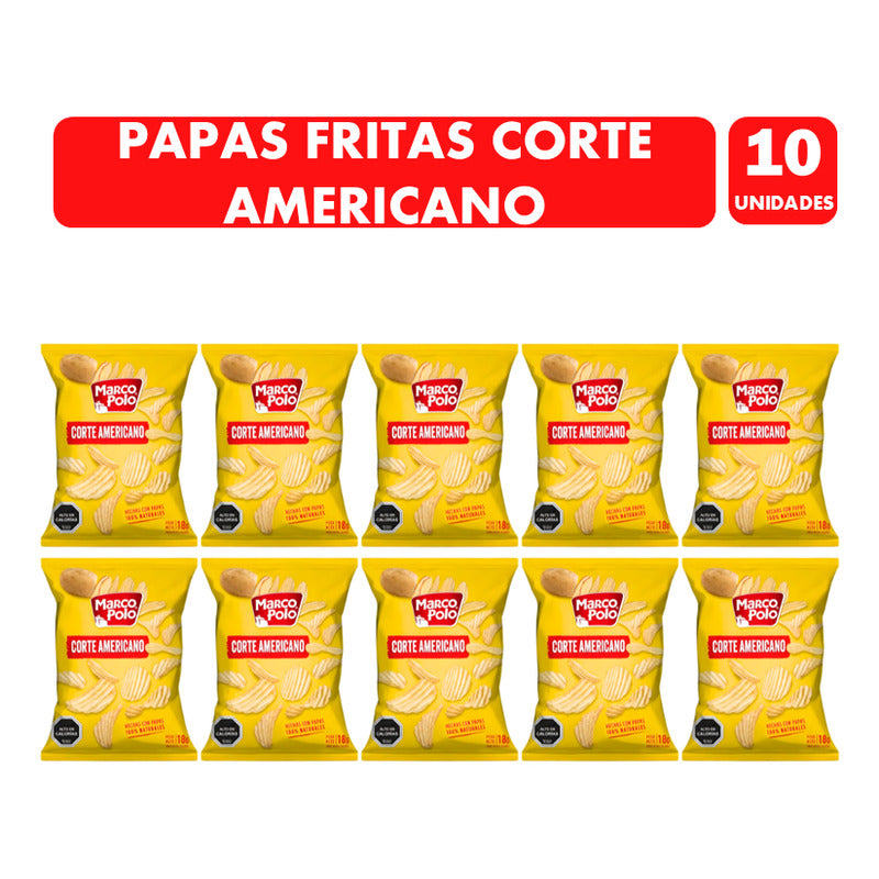 Papas Fritas Corte Americano De Marco Polo (pack 10 Uni)