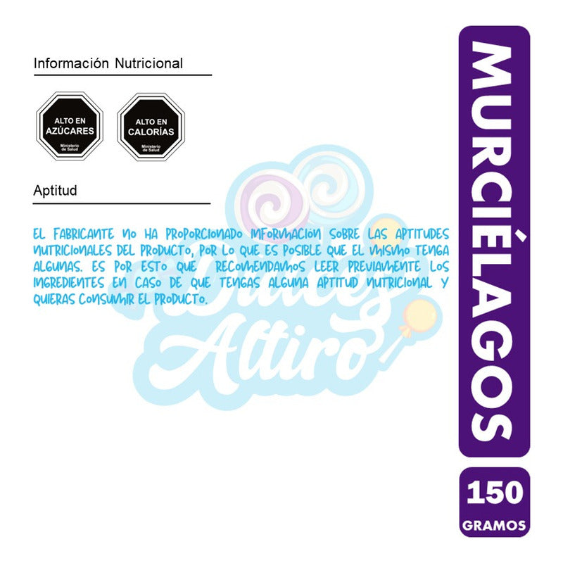 Gomitas Halloween - Murciélagos Arcor (bolsa Con 150gr)