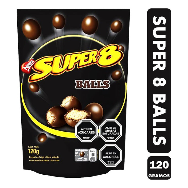Chocolate Super 8 Balls De Nestlé - Formato Doypack (120 Gr)
