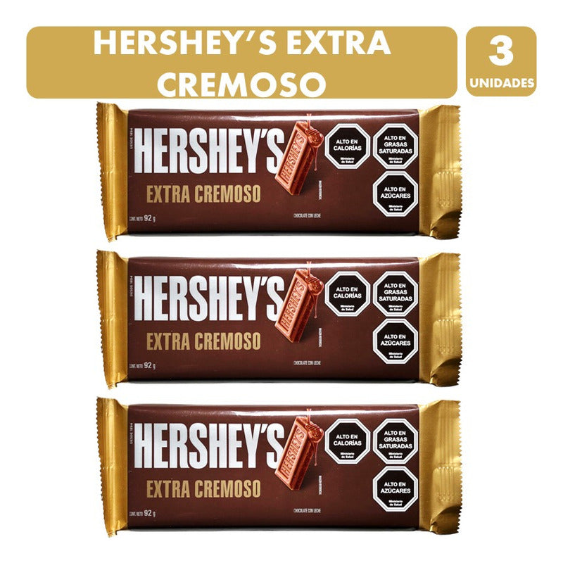 Hershey´s Barra De Chocolate Extra Cremoso (pack Con 3 Uni)