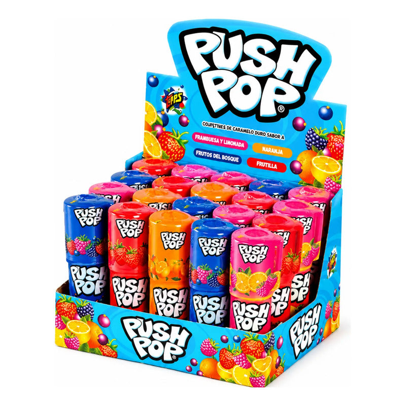 Push Pop Caramelos Chupadedos (display Con 20 Unidades)