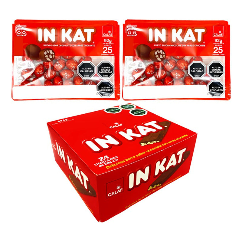 Pack 2 Bandejas De Huevitos De Pascua Inkat + Caja In Kat