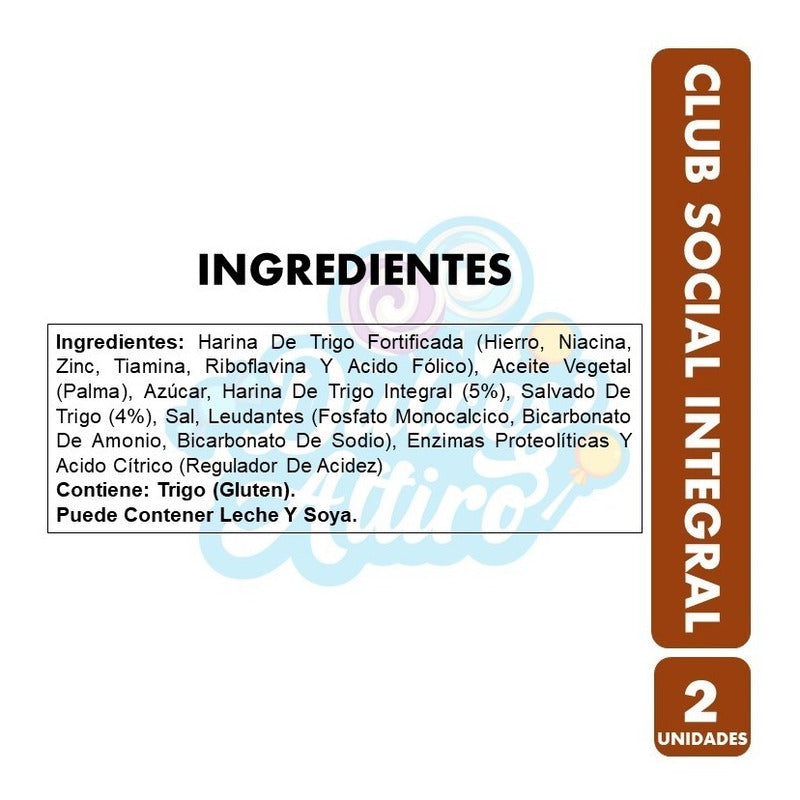 Galletas Club Social, Integral -2 Paquetes De 9 Unidades C/u