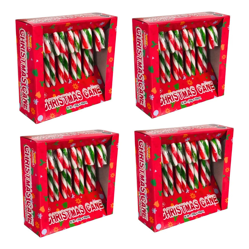 Bastones De Caramelo Para Navidad (pack De 4 Unidades)