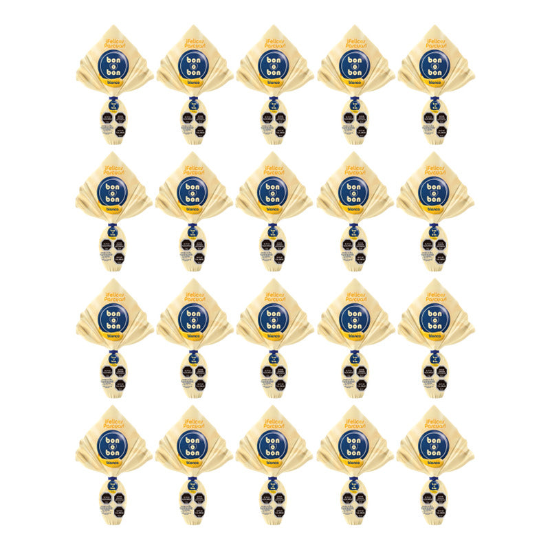 Huevitos De Pascua Por Mayor Bon O Bon Blanco (pack 20 Uni)
