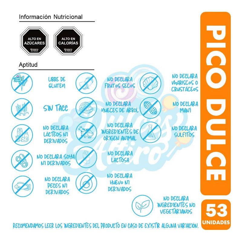 Pico Dulce - Chupetines (pote Con 48 Unidades)