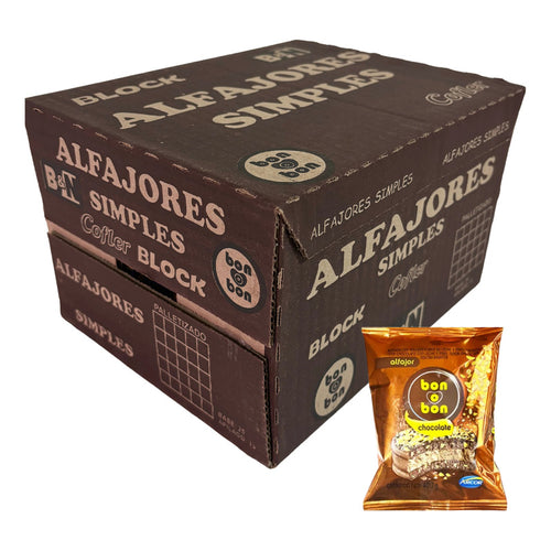 Alfajor Bon O Bon Chocolate Maní (caja Con 36 Alfajores)