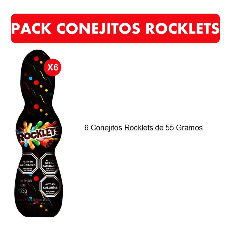 Conejos De Pascua Rocklets De Arcor (pack De 6 Unidades)