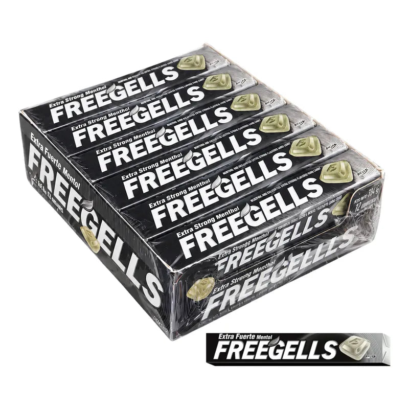 Freegells Caramelos Extra Strog (display 12 Unidades)