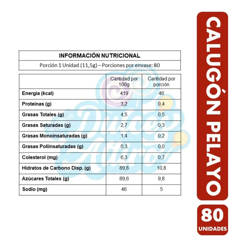Calugas Más Calugón Pelayo Monroy Leche Y Nueces 80 Uni