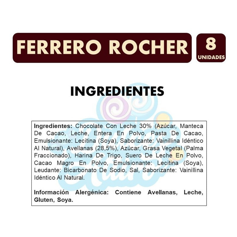 Chocolate Bombón Ferrero Rocher - Caja De 100gr (8 Bombones)