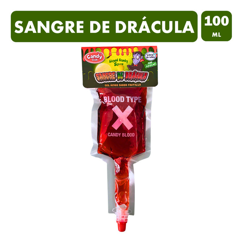Gel Tipo Sangre De Drácula - Dulces Para Halloween Unitario
