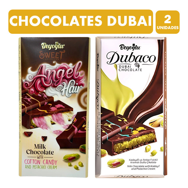 Pack De Chocolate Viral Dubai Pistacho Y Pelo De Angel Moda