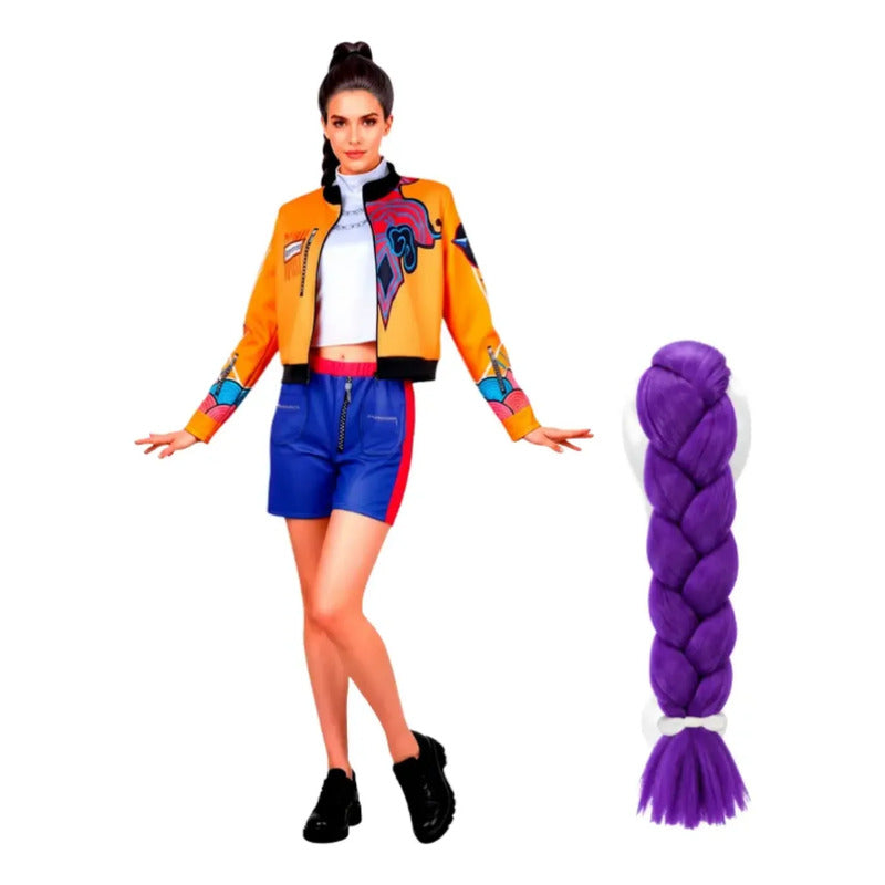 Disfraz K-pop Para Adulta Guerrera R Idol (escoge Tu Talla) Naranja S