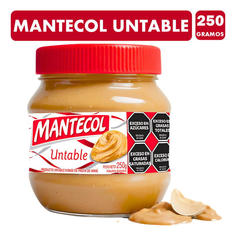 Mantecol Untable - Pasta Sabor Maní (frasco Con 250 Gramos)