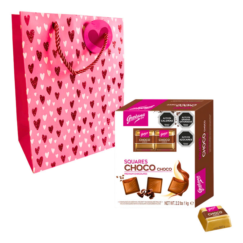 Pack Bombones Chocolate Goplana 1kg + Bolsa De Regalo