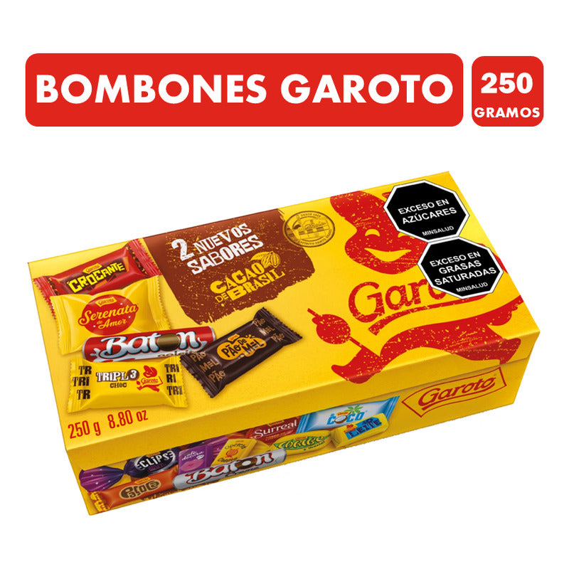 Mix Bombones Sabores Surtidos Garoto (caja De 250 Gr)