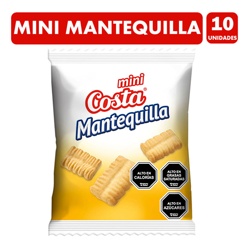 Galletas De Mantequilla Costa Para Colación (pack Con 10 Un)