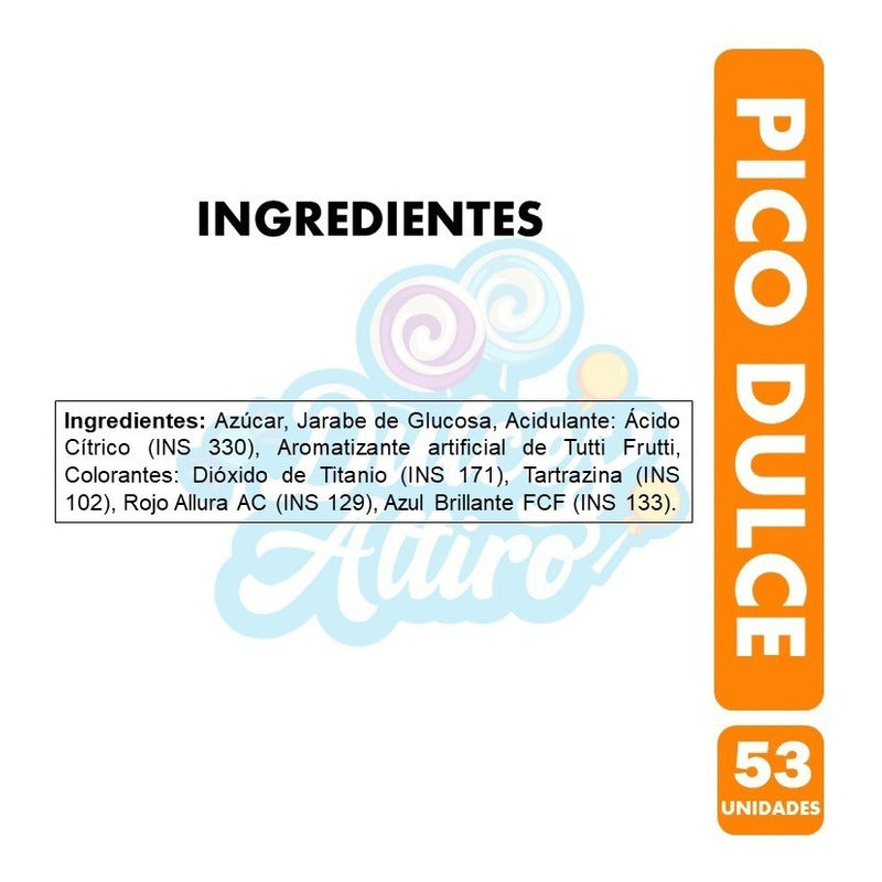 Pico Dulce - Chupetines (pote Con 48 Unidades)