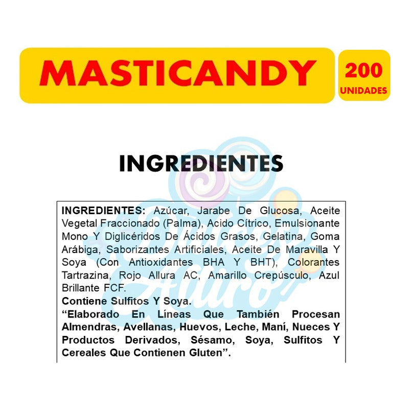 Masticandy Sabores Frutales De Ambrosoli (bolsa Con 200uni)