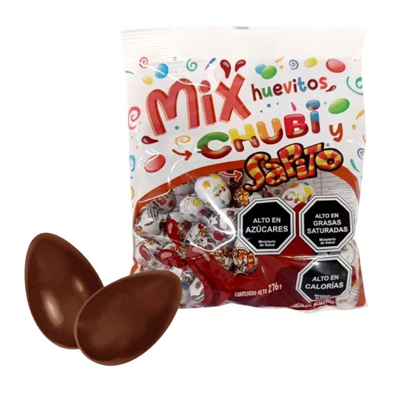 Huevos De Chocolate Mix Huevo Chubi Sapito (bolsa Con 276gr)