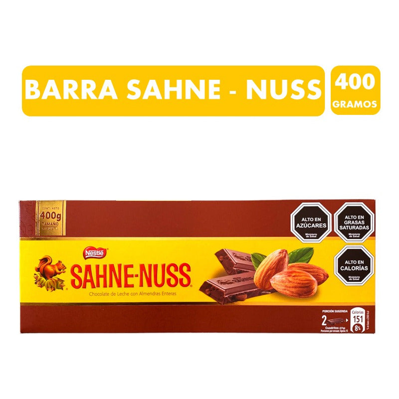 Chocolate Gigante Sahne Nuss - Especial Regalo (barra 400gr)