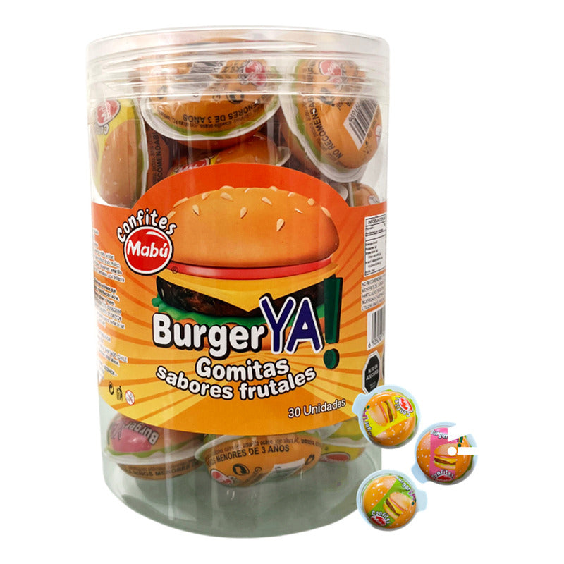 Gomitas Con Forma De Hamburguesas - Burger Ya (30 Unidades)