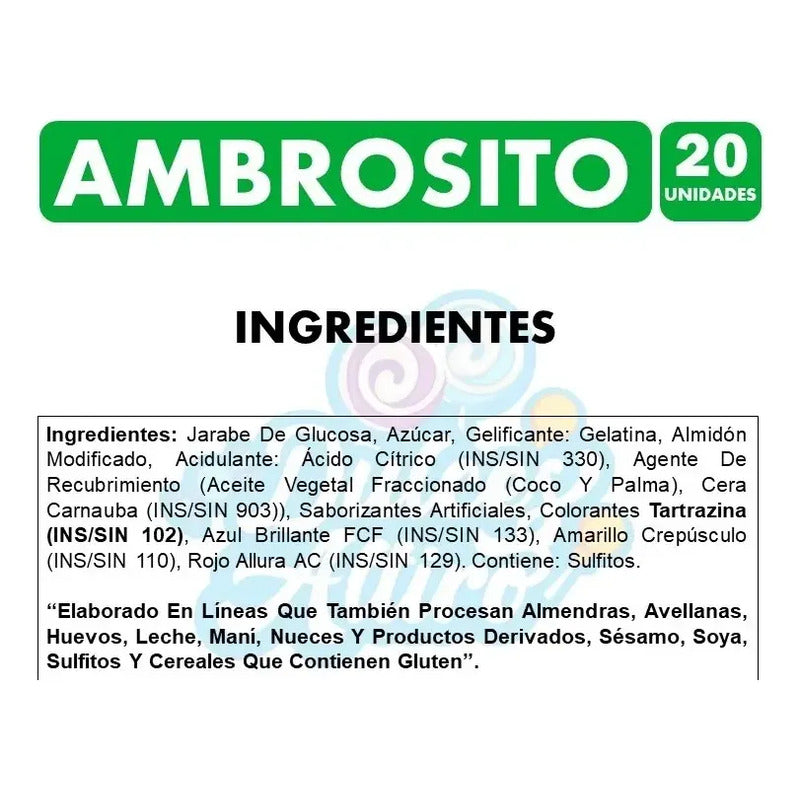 Ambrosito Gomitas Ositos Ambrosoli (caja Con 20 Unidades)