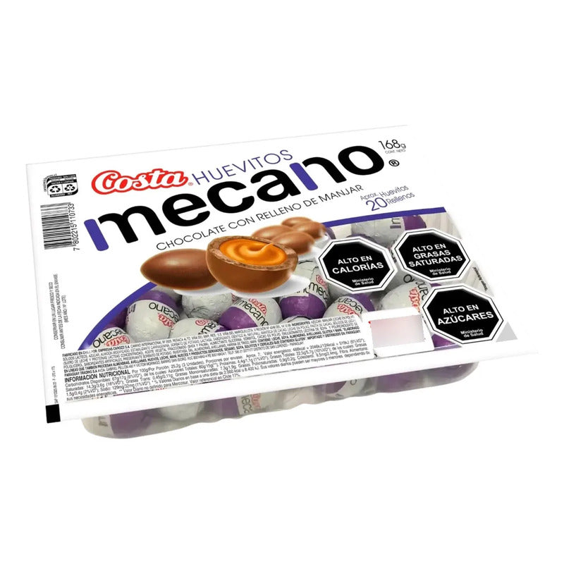 Huevitos De Pascua Relleno Manjar Mecano (bandeja 20uni)