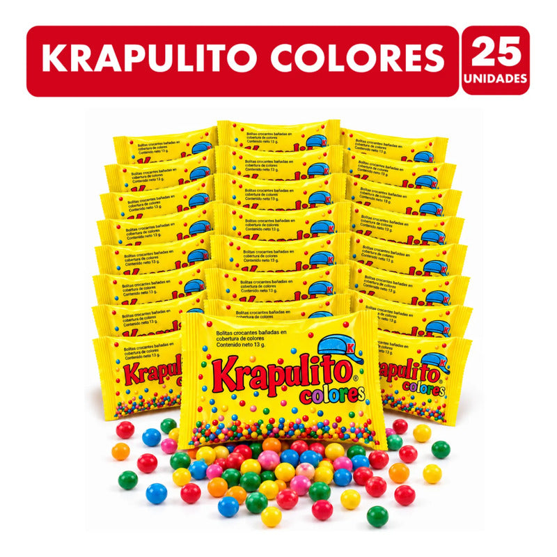 Krapulito Colores - Bolitas Crocantes (bolsa Con 25 Uni)