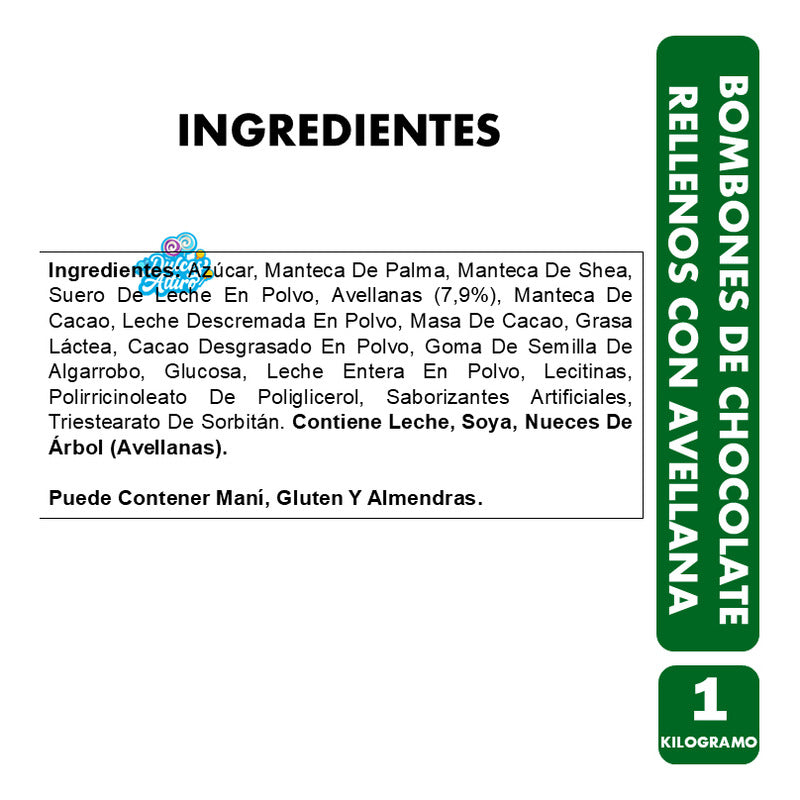 Bombones De Chocolate Rellenos Con Avellana Vobro (1kg)