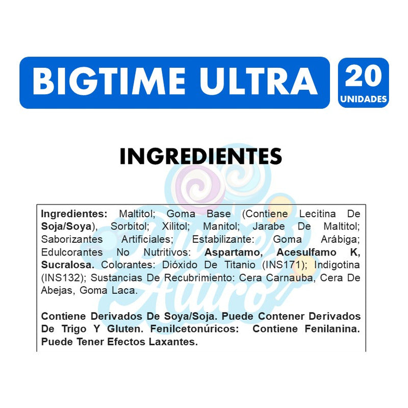Bigtime Nitro Sabor Menta -frasco Negro(frasco Con 20 Uni)