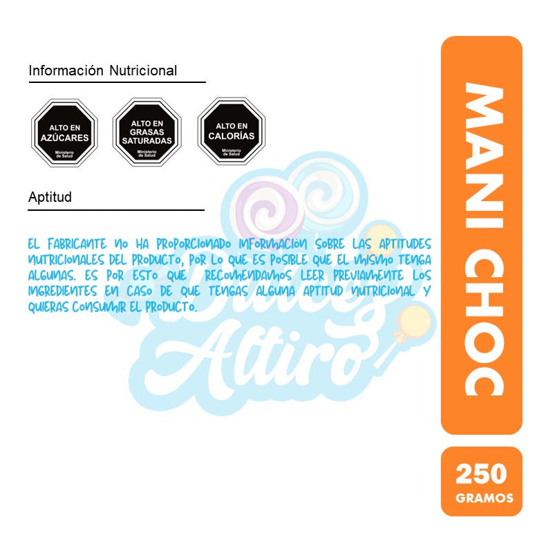 Mani Cubierto De Chocolate Confitado -fruna (bolsa Con 250g)