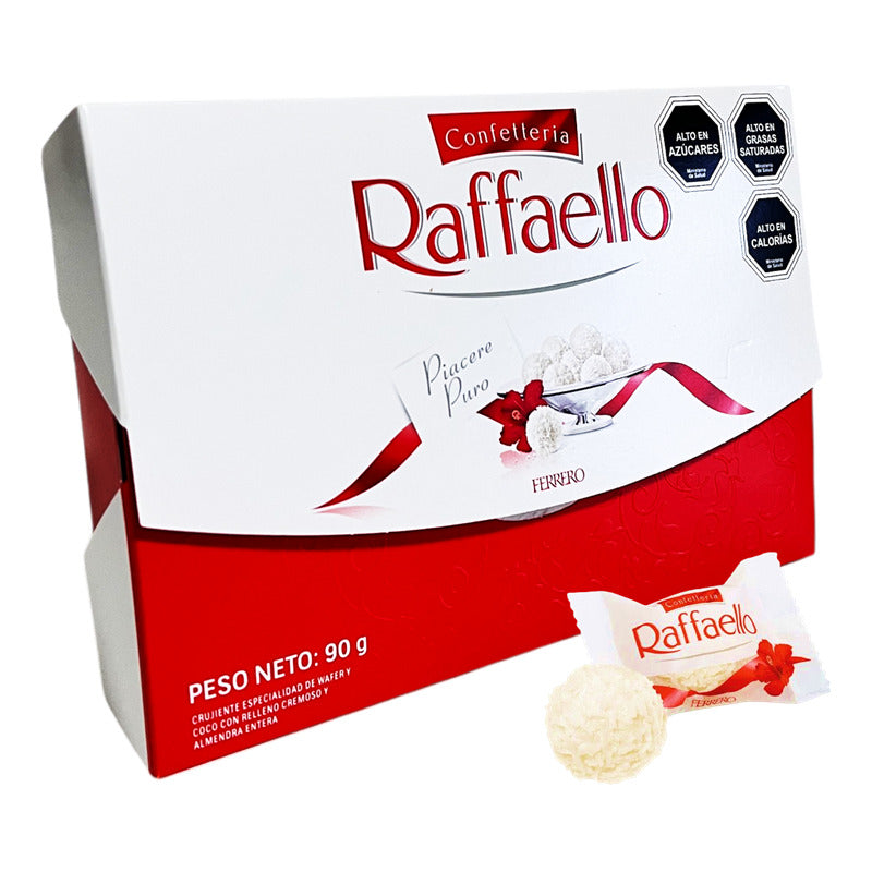 Bombones Raffaello Sabor Wafer Y Coco (caja Con 90 Gramos)