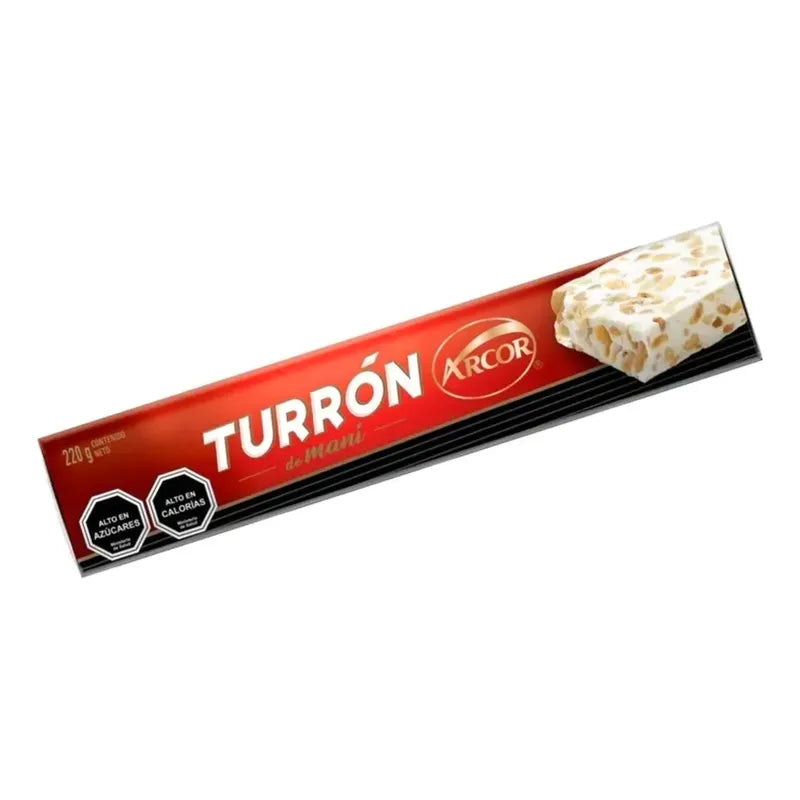 Turrón De Maní Arcor Libre De Gluten (barra De 220g)