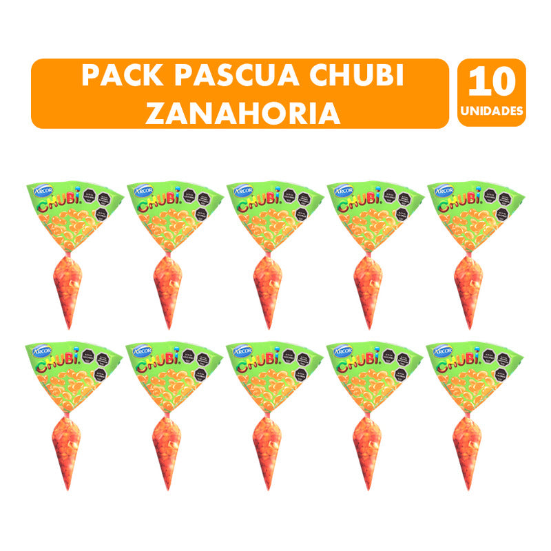 Huevos De Pascua Por Mayor Zanahoria De Chubi (pack 10 Uni)