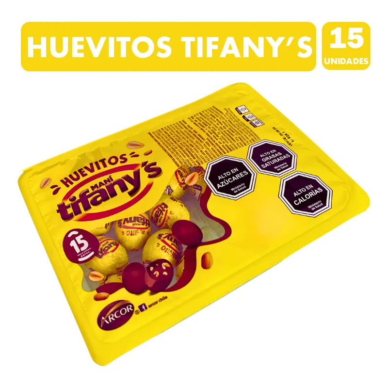 Huevitos De Pascua Tifany's Relleno Con Maní (bandeja 15 Un)