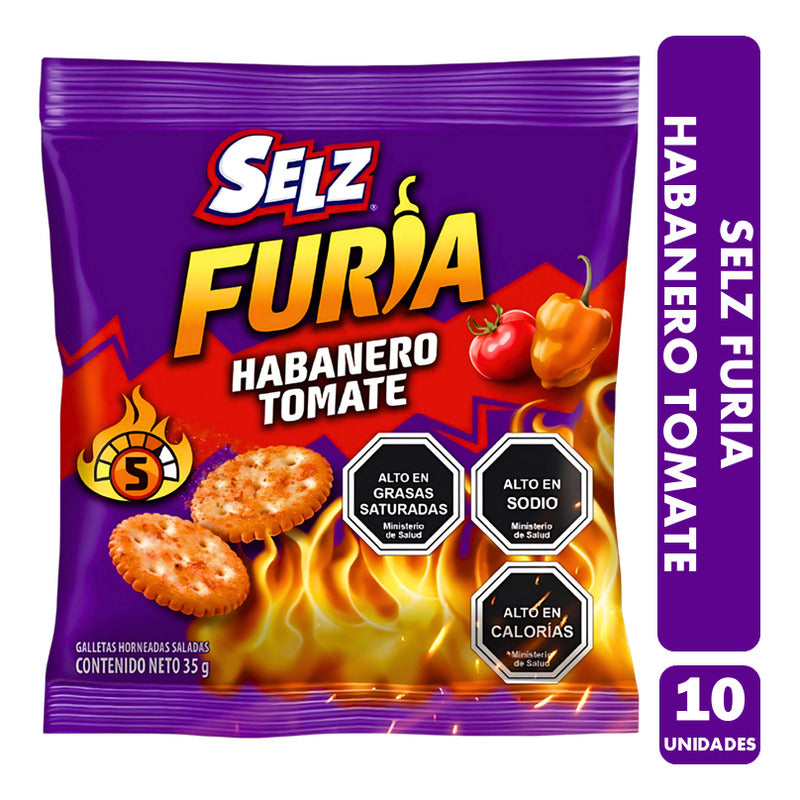 Selz Furia Habanero Tomate - Edición Limitada (pack 10 Un)