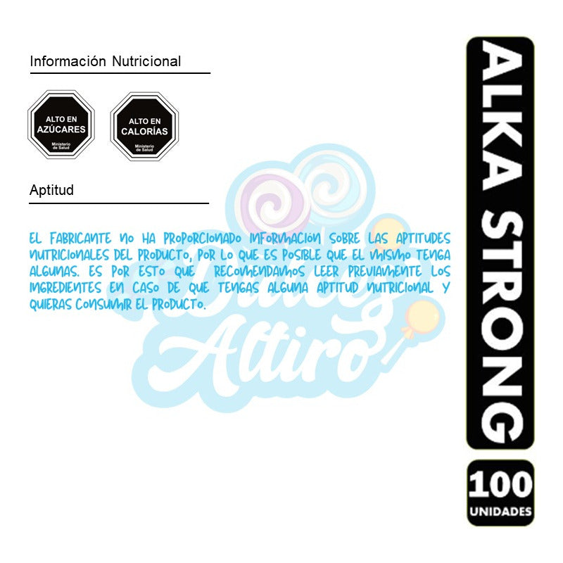 Caramelos Alka Strong (bolsa De 100 Unidades)