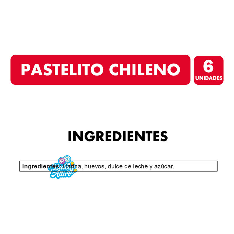 Pastel Artesanal Chileno Con Manjar Curacavi (display 6 Un)