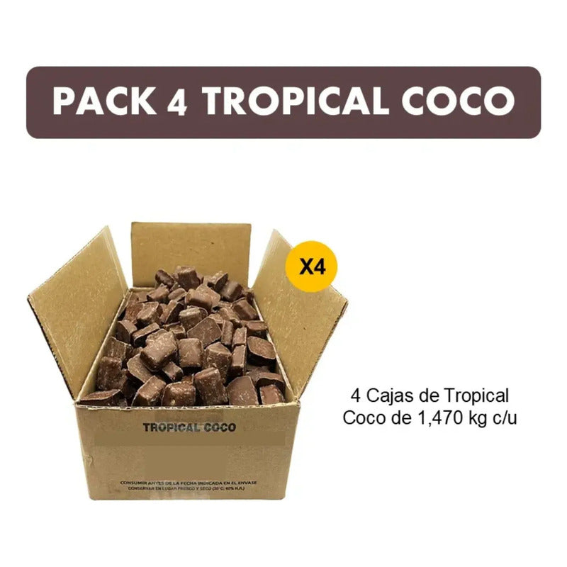 Tropical Coco Pack 4 Unidades De Arcor (caja 1,470 Kg)