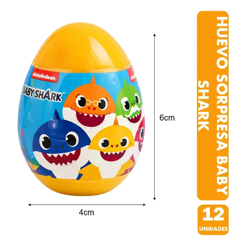 Huevo Sorpresa Baby Shark Brickell Candy (display 12 Uni)