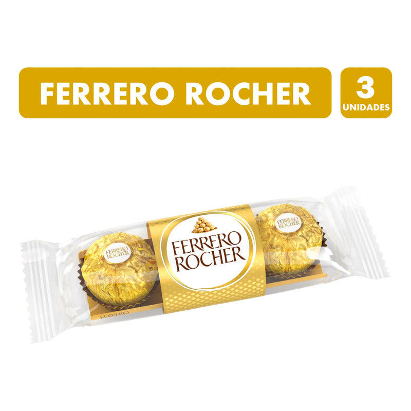Bombones Ferrero Rocher Relleno De Cacao Y Avellana - 3 Uni