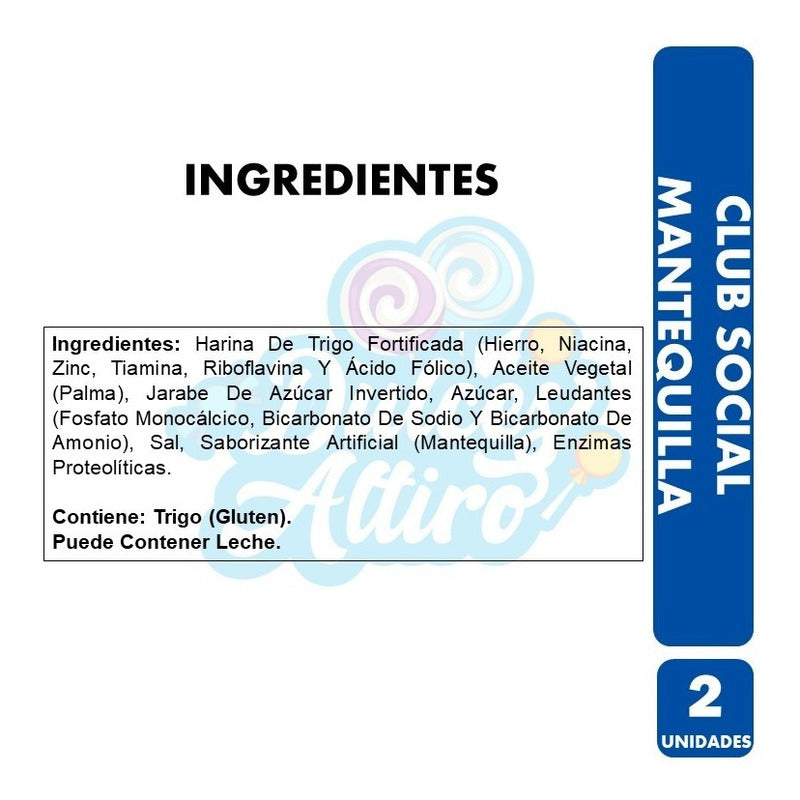 Club Social Sabor Mantequilla (pack Con 2 Unidades)