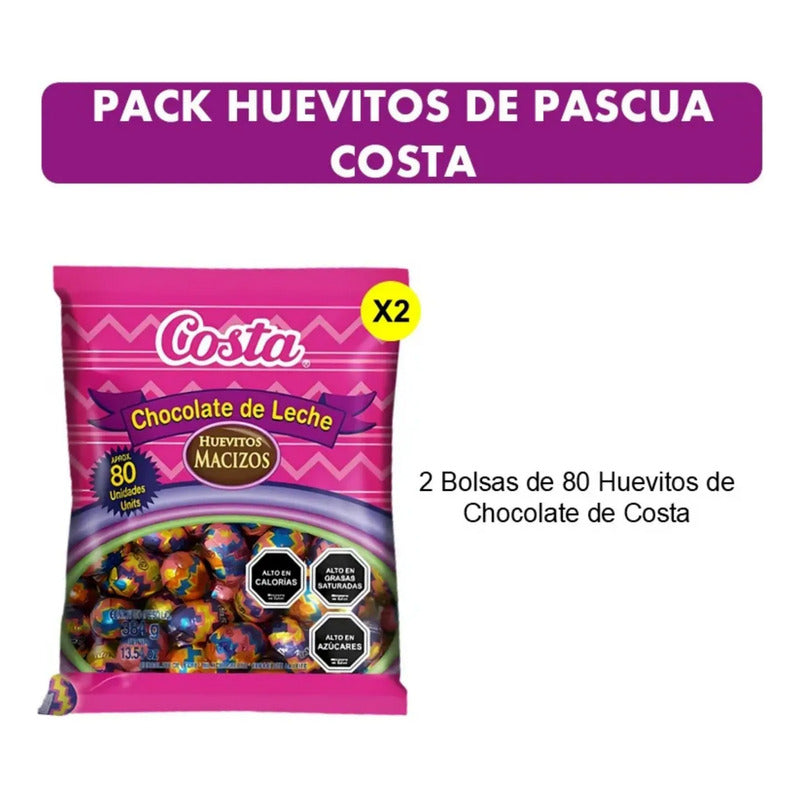 Huevitos De Chocolate Costa Especial Pascua (pack 2 Bolsas)
